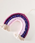 Arco-Íris em Macramé Multicolor 20x20cm