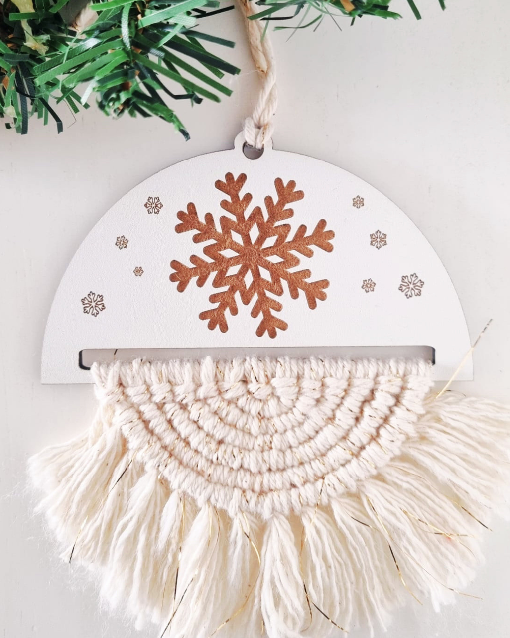 Placa Decorativa - Floco de Neve