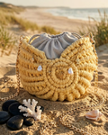 Bolsa Búzio Amarelo Manteiga - imagem gerada por IA (referência visual)