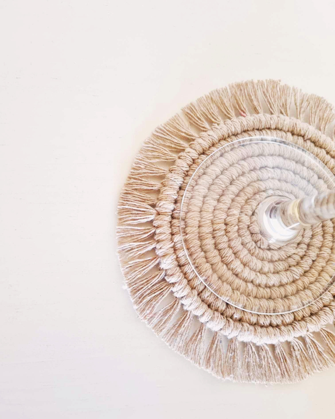 Base para Copos em Macramé – Modelo Espiral