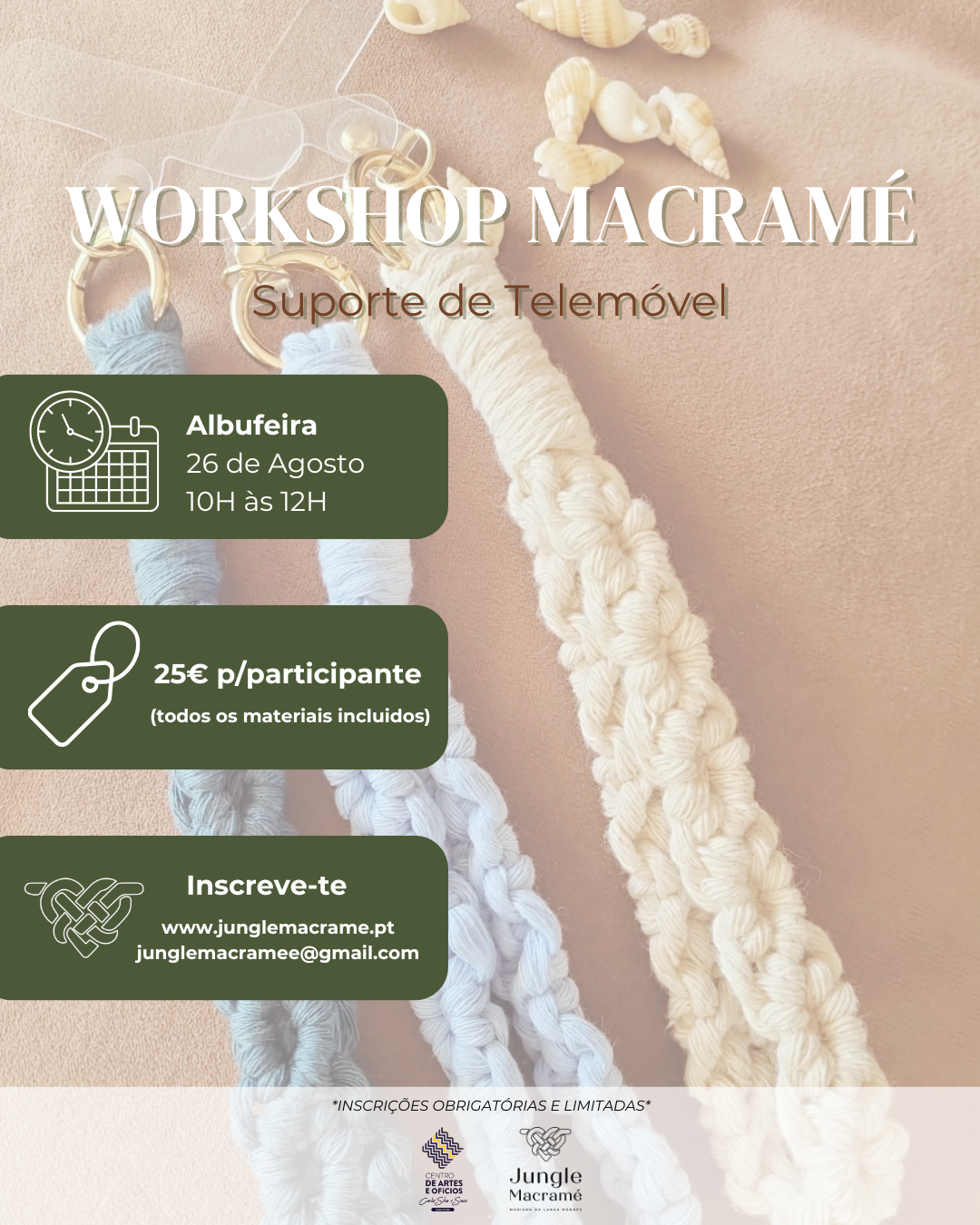 Workshop Macramé – Suporte de Telemóvel