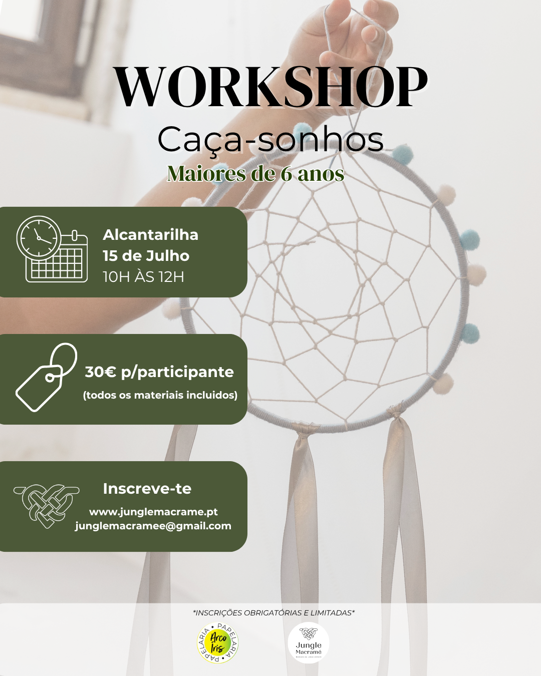 Workshop Caça-sonhos – Alcantarilha | Maiores de 6 anos