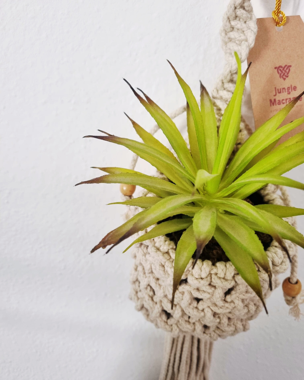 Mini Suporte de Plantas Macramé - Modelo Cesto 55cm