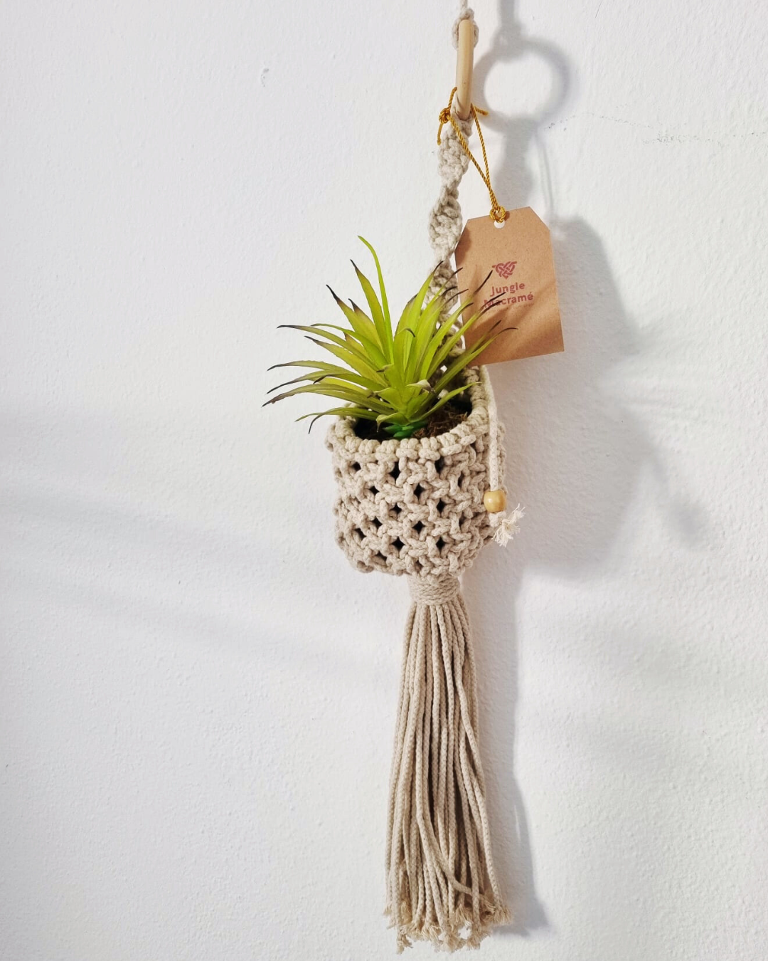 Mini Suporte de Plantas Macramé - Modelo Cesto 55cm