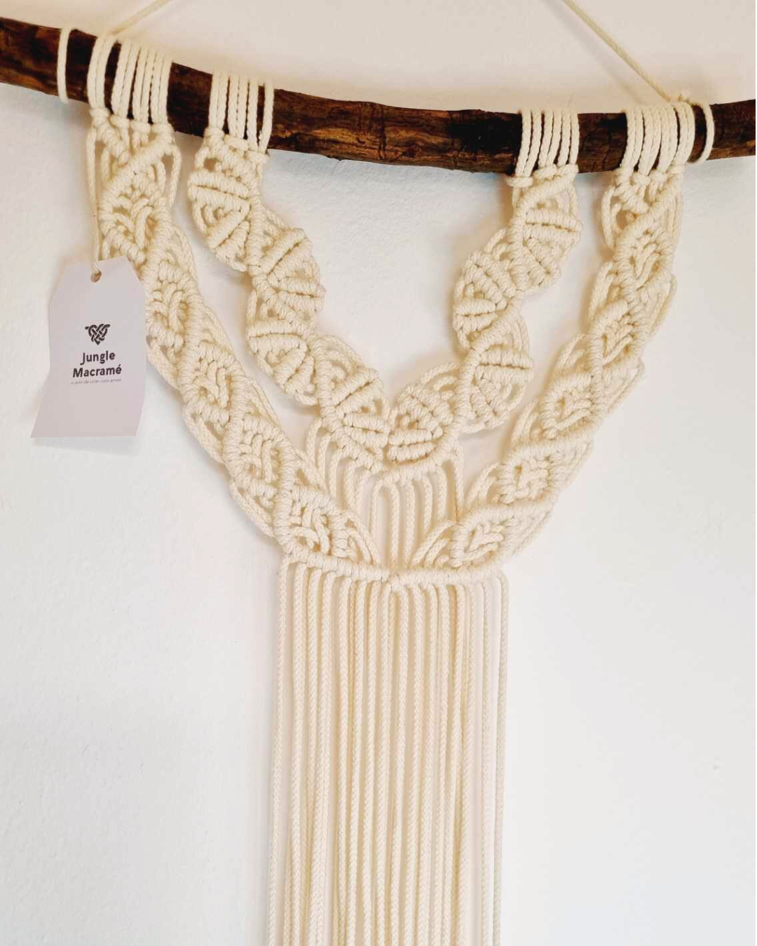 Painel de Parede em Macramé 38x55cm | Algodão 100%