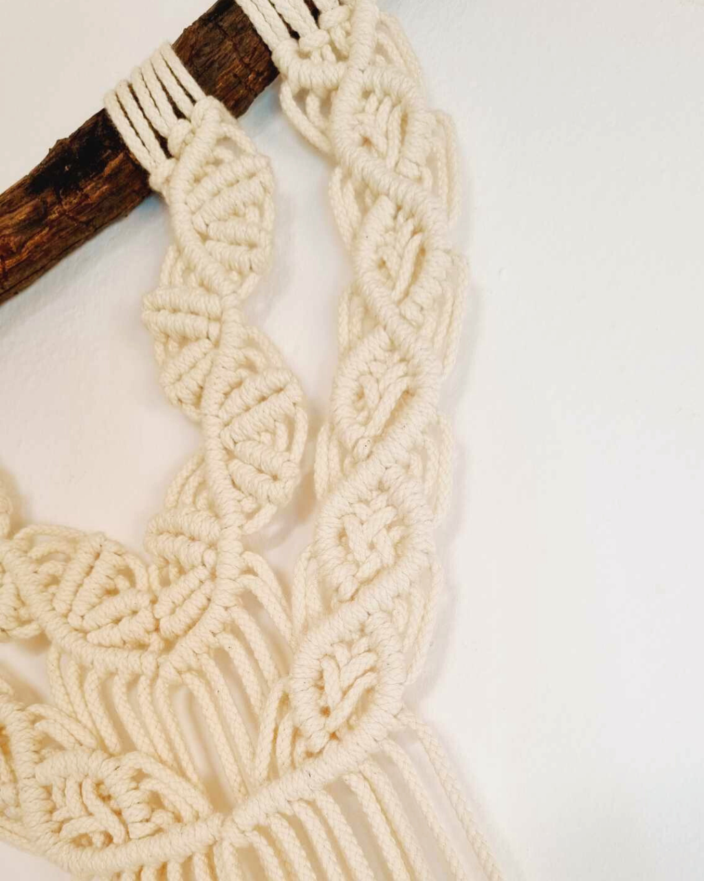 Painel de Parede em Macramé 38x55cm | Algodão 100%