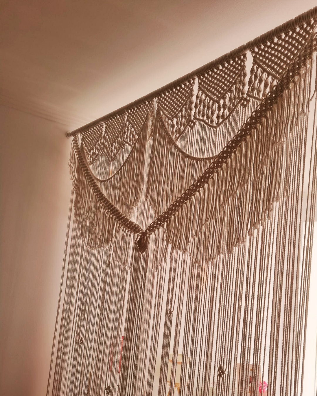 Cortina em Macramé