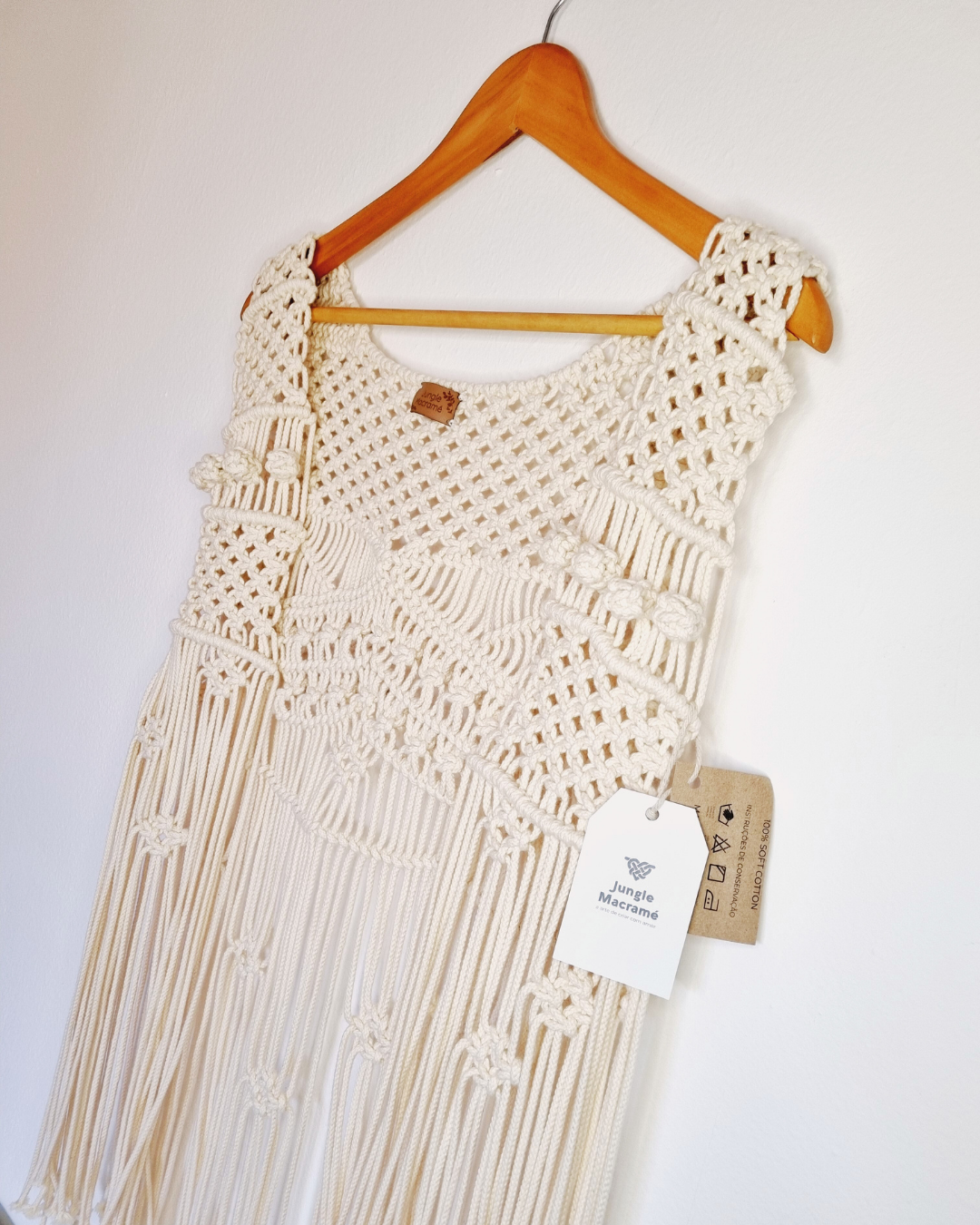 Colete Boho 100% algodão