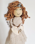 Anjo Decorativo em Macramé Personalizado