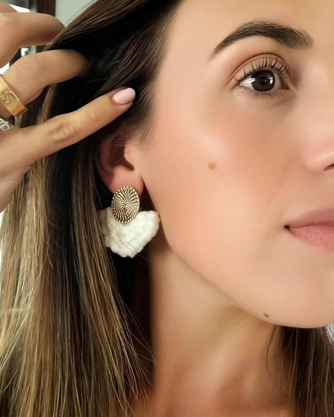 Brincos em Modelo Mandala