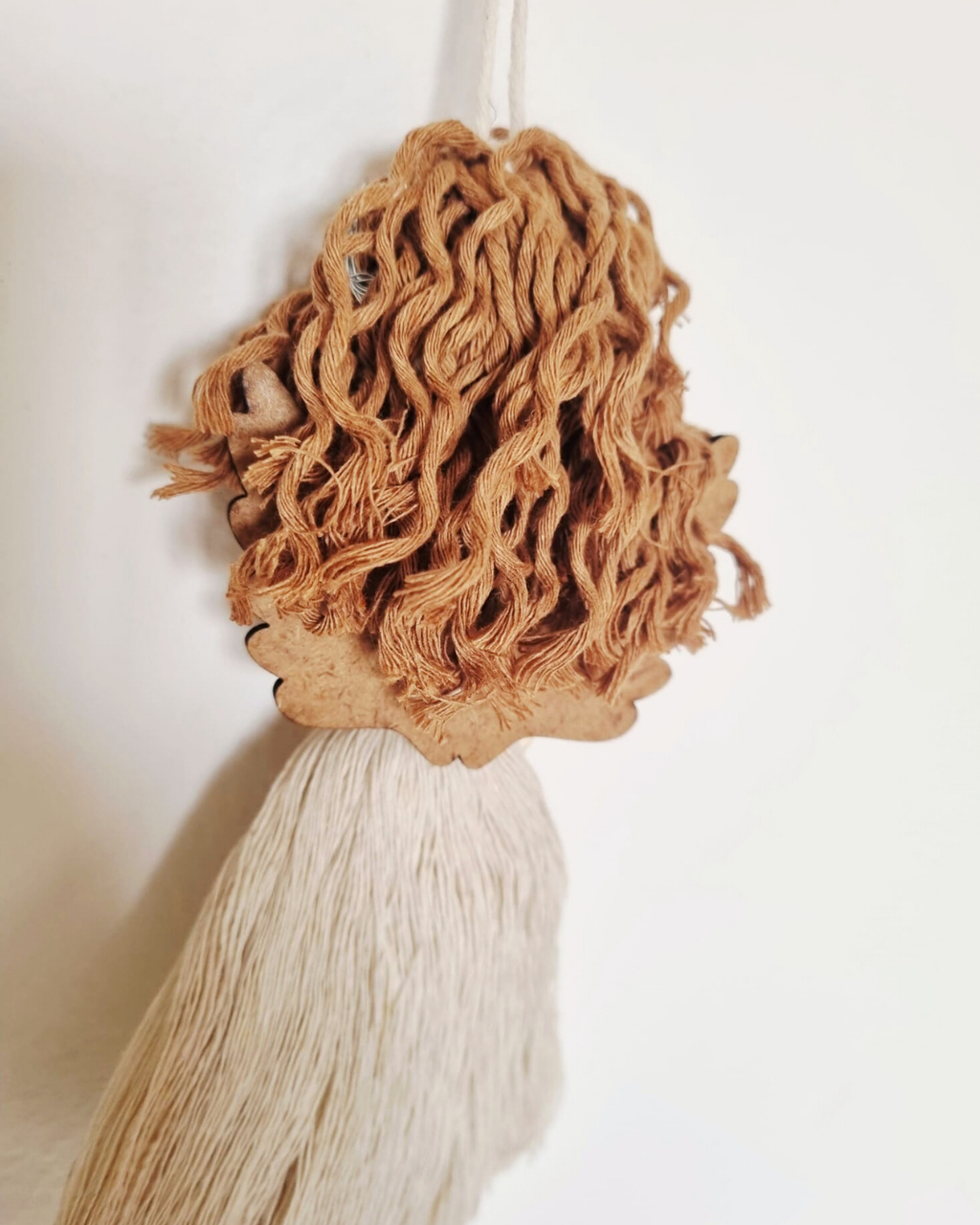 Anjo Decorativo em Macramé Personalizado