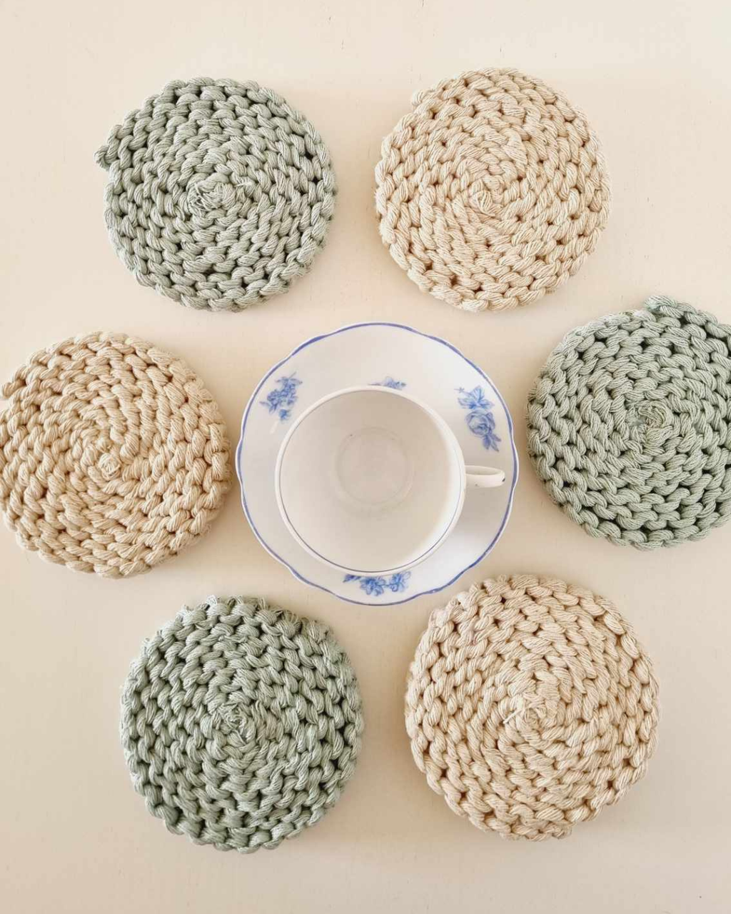 Base para Copos em Macramé