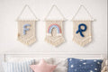 Bandeirinha Personalizada Macramé - Decoração Infantil