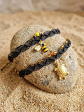 Pulseira de Pé Ajustável Tartaruga, Cavalo Marinho