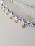Pulseira de Pé Ajustável Conchas