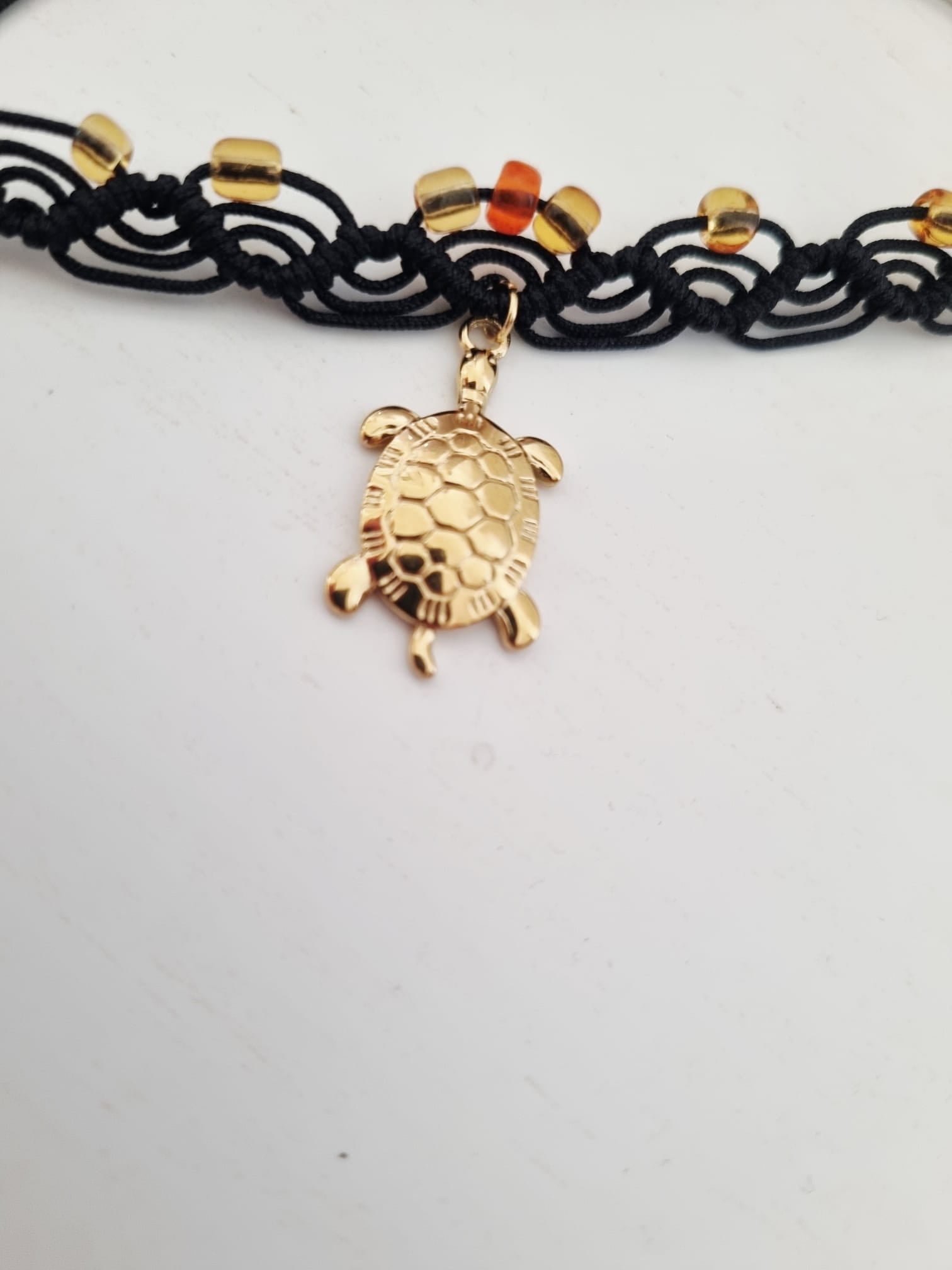 Pulseira de Pé Ajustável Tartaruga, Cavalo Marinho
