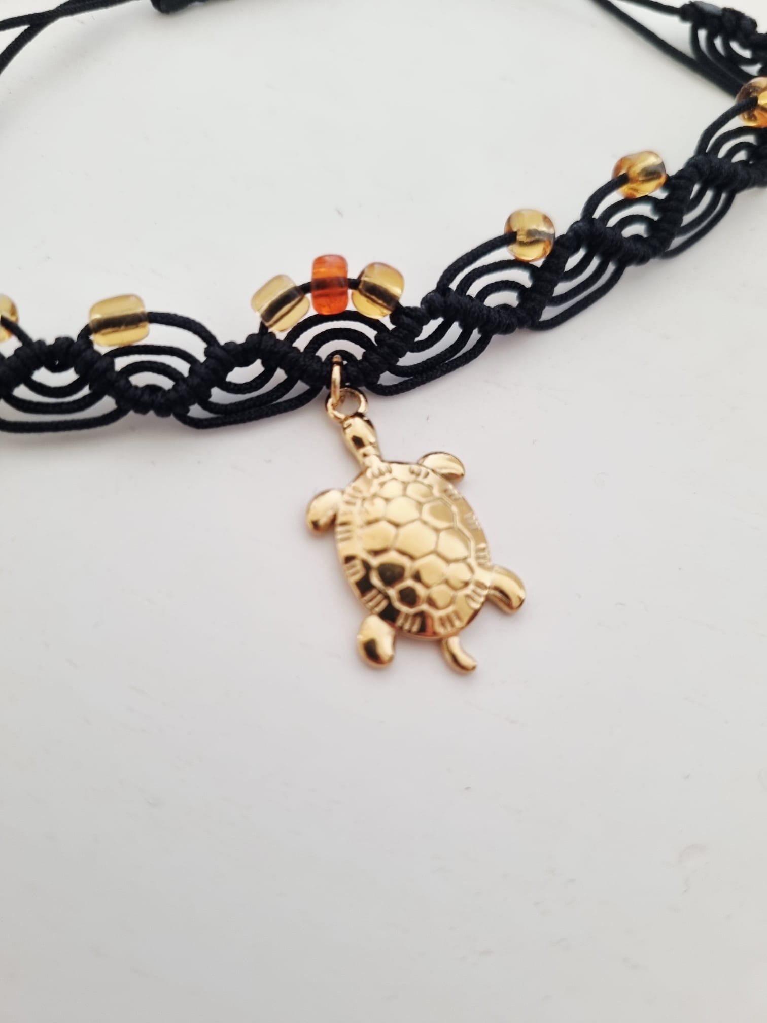 Pulseira de Pé Ajustável Tartaruga, Cavalo Marinho