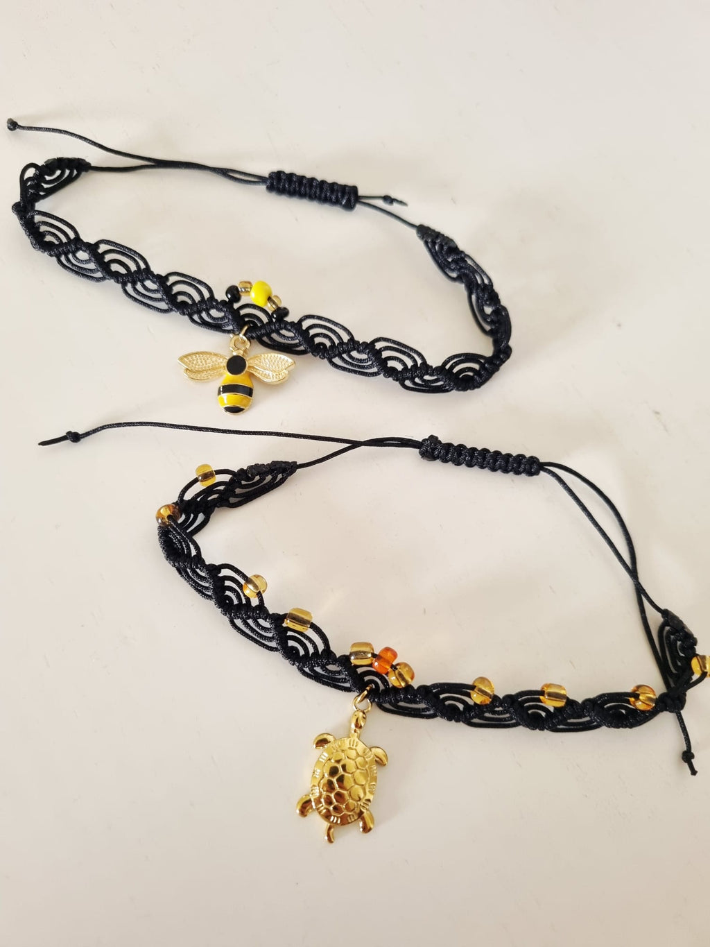 Pulseira de Pé Ajustável Tartaruga, Cavalo Marinho