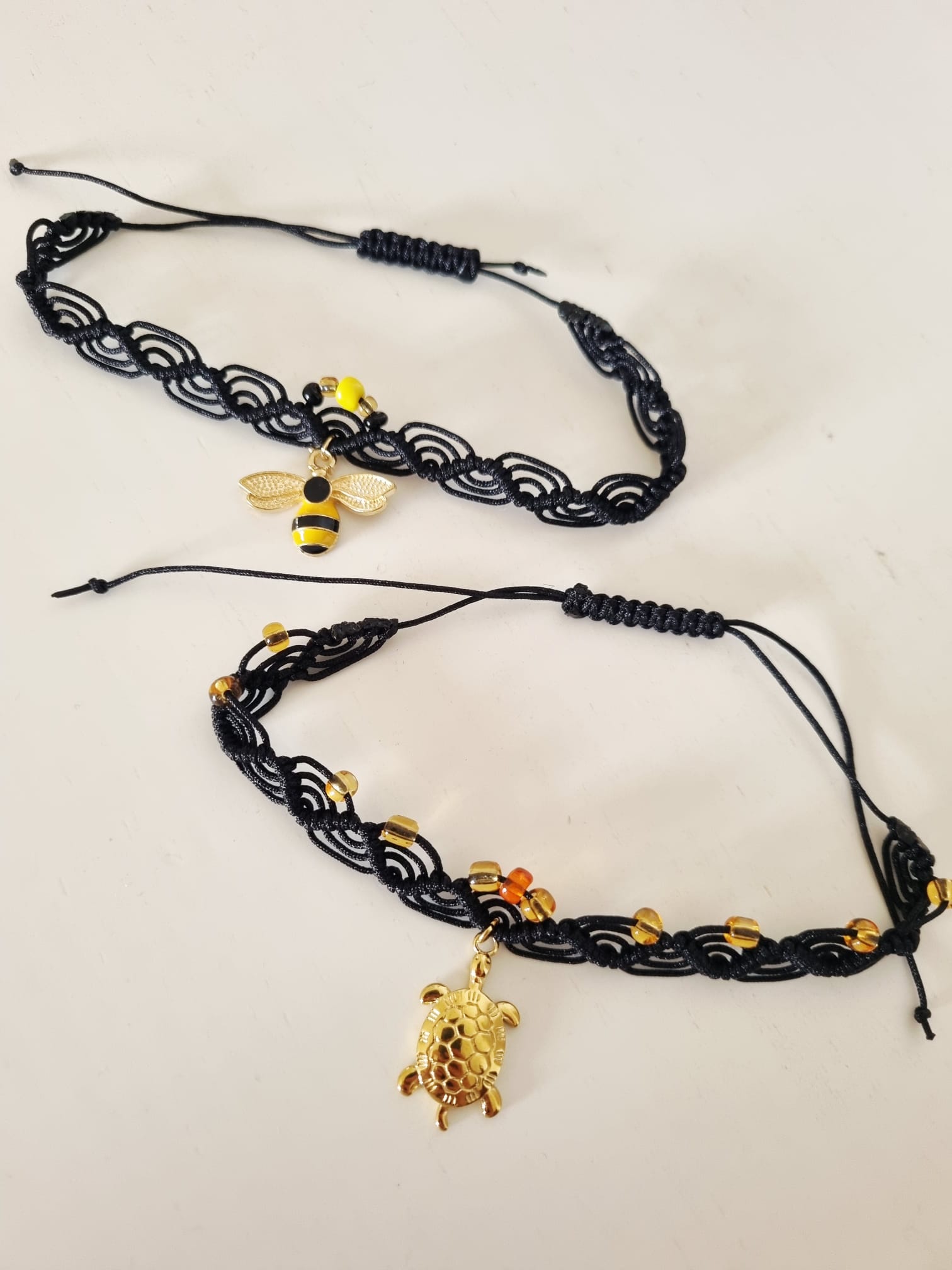 Pulseira de Pé Ajustável Tartaruga, Cavalo Marinho