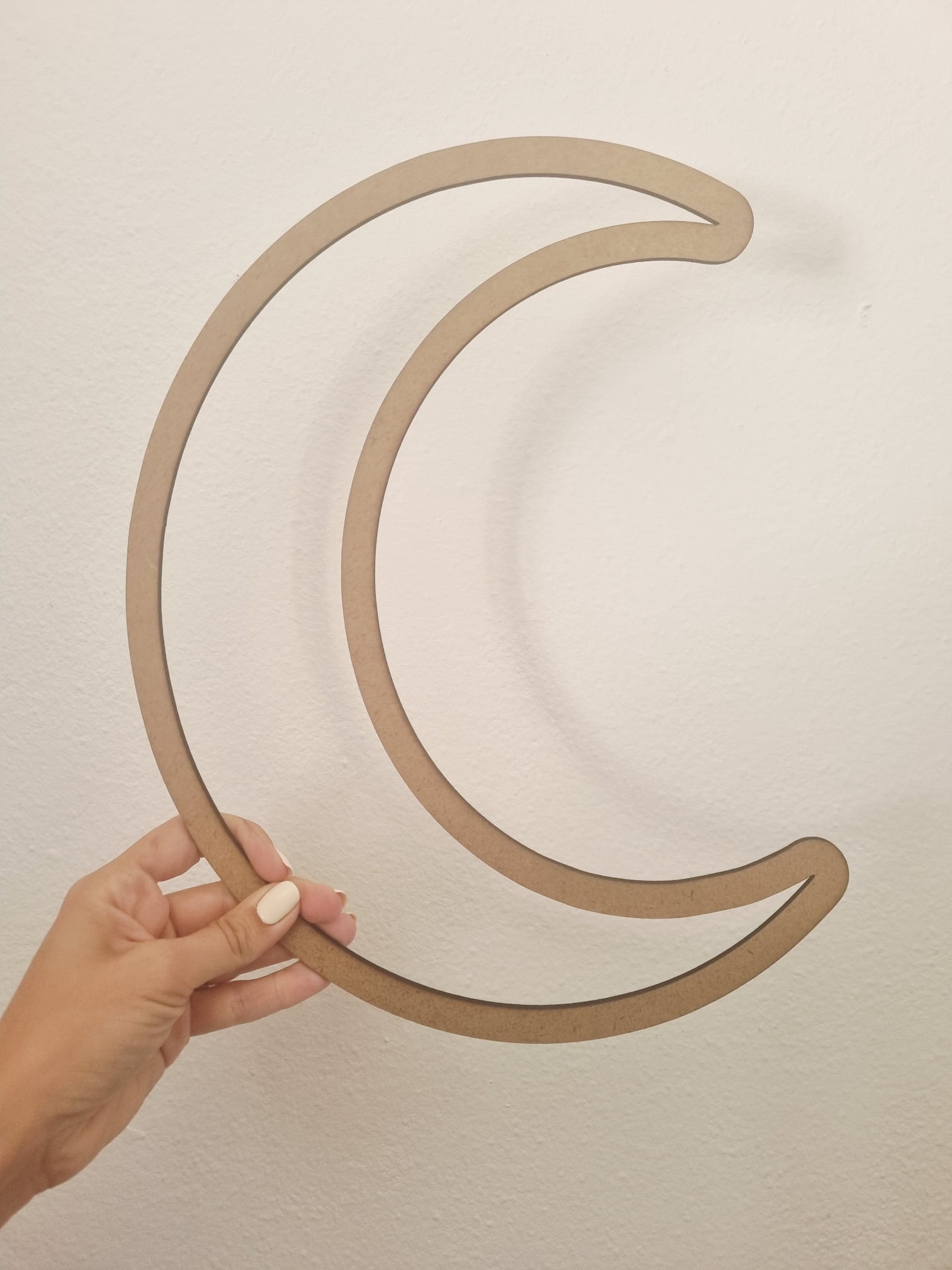 Lua em MDF 30cm para macramé