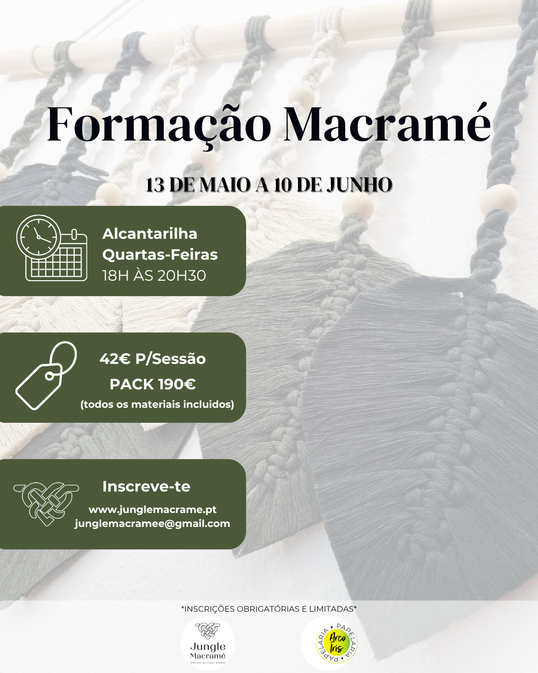 Formação Macramé Presencial | Alcantarilha